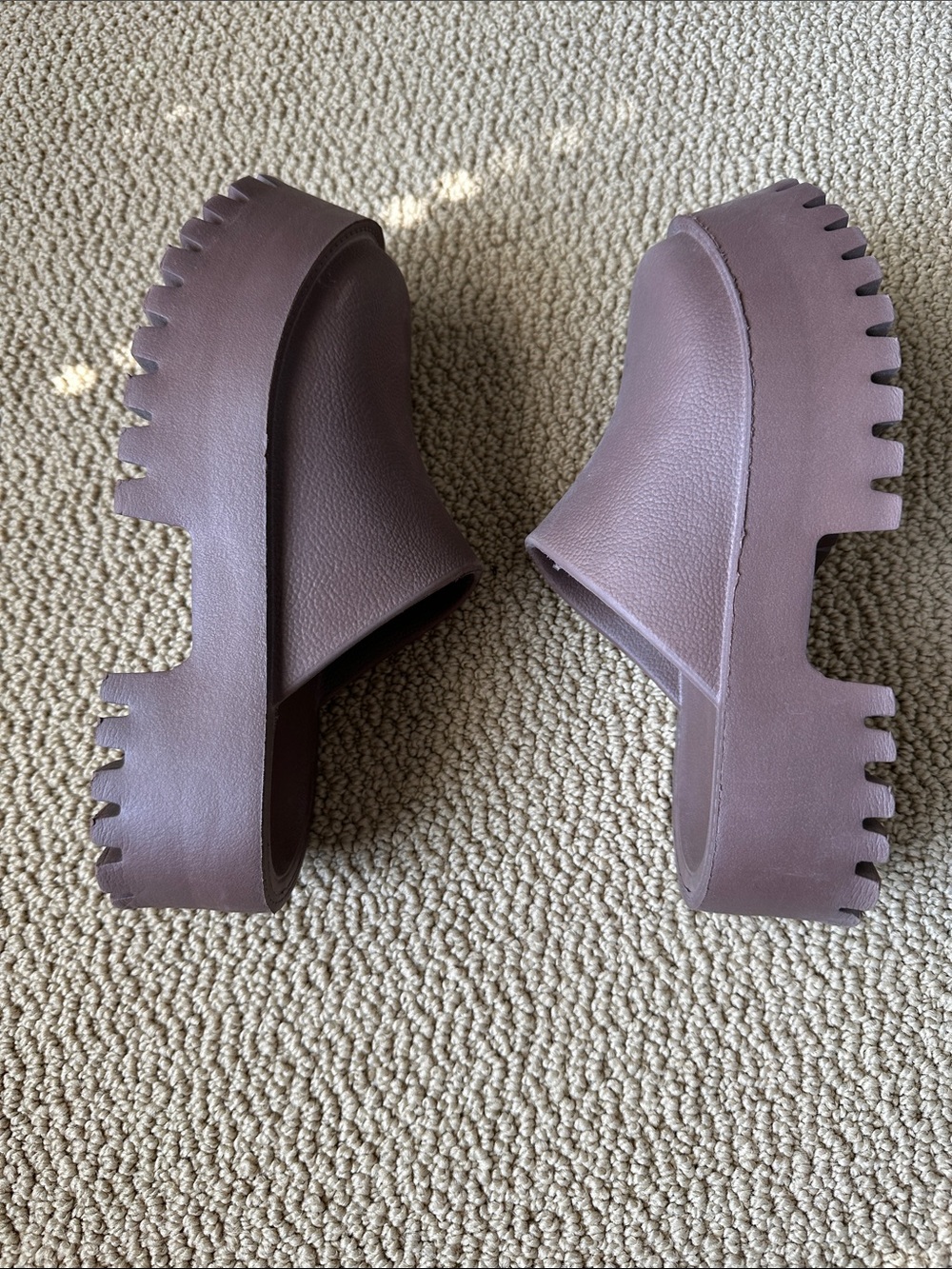 Jeffery Campbell Brown clogs size 8 - Picture 3 of 4